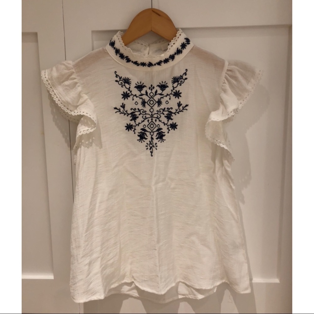 Zara Embroidery Blouse